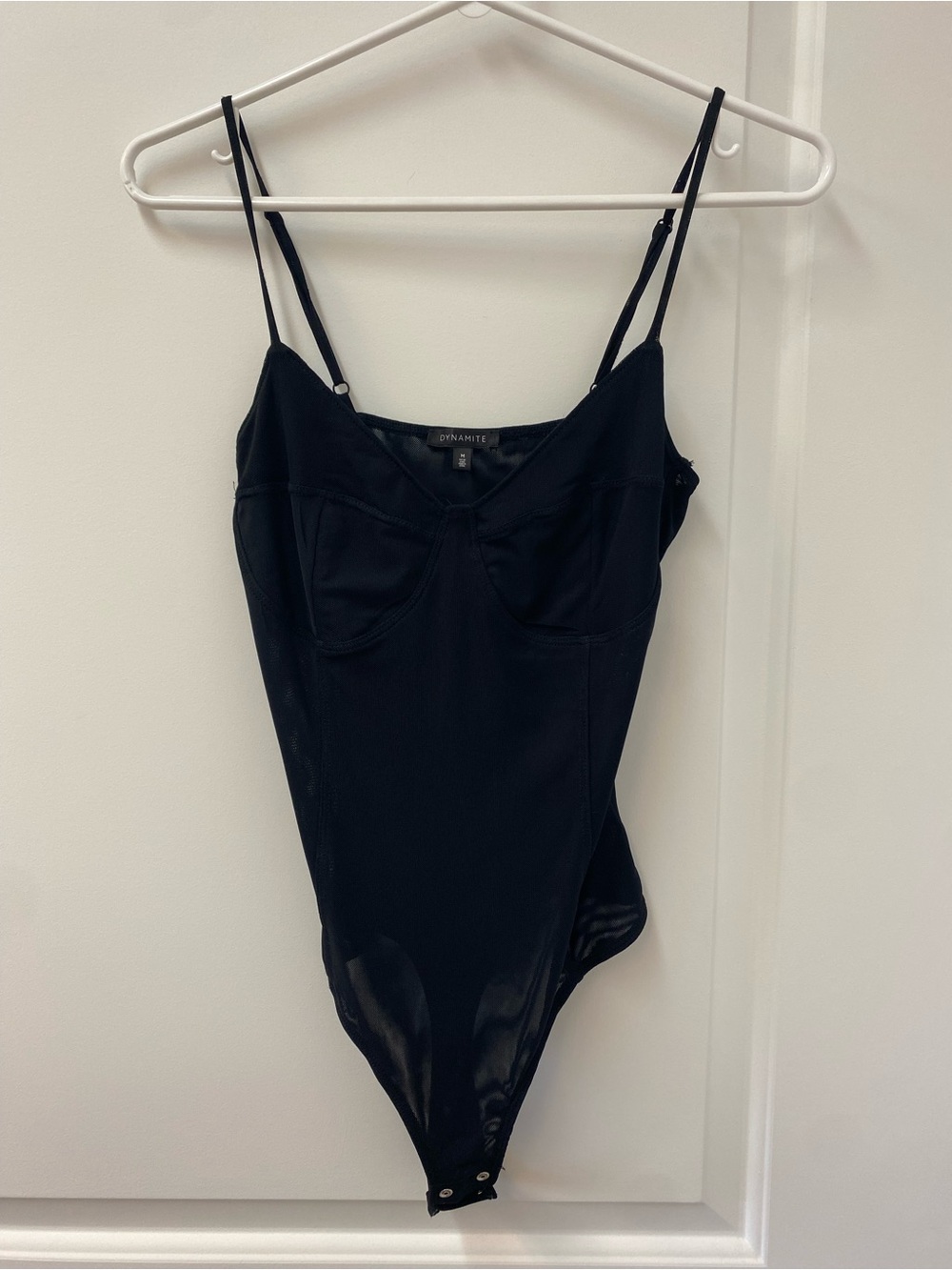 Dynamite Black One-Piece Bodysuit